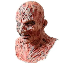 Freddy Krueger Latex Maske Karneval Halloween Realistisk Voksen Fest Scary Cosplay Rekvisit