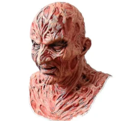 Freddy Krueger Latex Maske Karneval Halloween Realistisk Voksen Fest Scary Cosplay Rekvisit