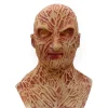 Freddy Krueger Latex Maske, Skræmmende Danse Karneval Cosplay Zombie Maske Realistisk Tekstur Latex Materiale Horror Kostume til Voksne, Stort Åbningsdesign | Fyndiq