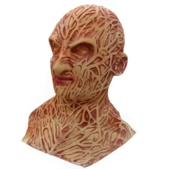 Freddy Krueger Latex Maske, Skræmmende Danse Karneval Cosplay Zombie Maske Realistisk Tekstur Latex Materiale Horror Kostume til Voksne, Stort Åbningsdesign | Fyndiq