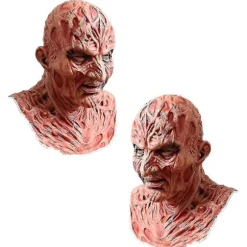 Freddy Krueger Latex Maske Halloween Realistisk Voksen Fest Skræmmende Cosplay