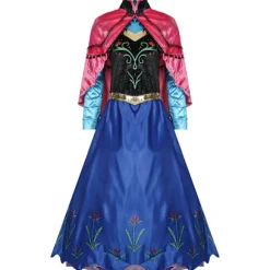 Frossen Prinsesse Anna Cosplay Kostume, Voksen Snedronning Kjole, Elsa Cosplay Kostume, L L only wig