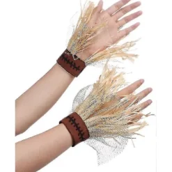 Fugleskræmsel Hat Armbånd og Halskæder til Halloween Cosplay - Sæt med 4 stk. (LGL)