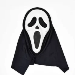 Fun World Ghost Face Bloody Bling Maske Kostume, Skræmmende Halloween Kostume Rekvisit Ghost Maske, Horror Cosplay Tilbehør til Voksne og Børn 2025 A unisex | Fyndiq