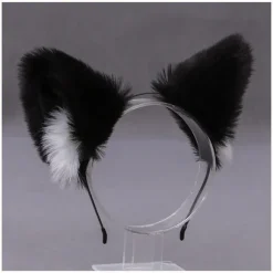 Furry Katteører Hårbånd Kattehovedbeklædning Halloween Cosplay