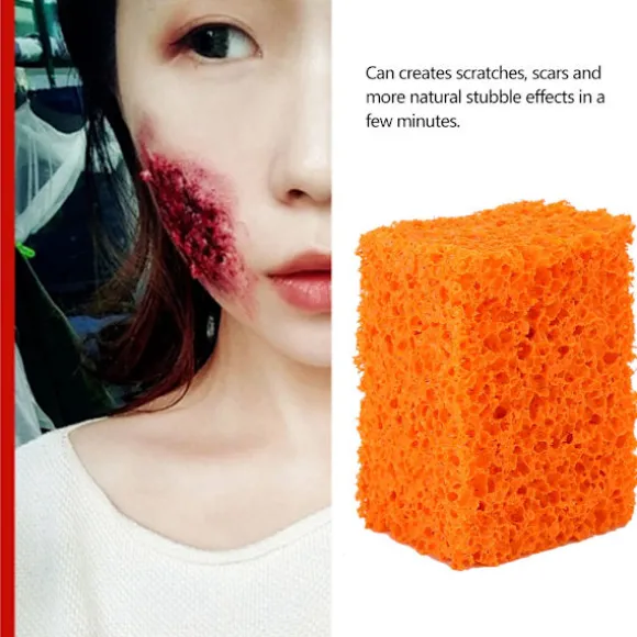 FX Blod Ar Stubbe Effekt Sår Makeup Stipple Svamp til Halloween Jul (Lille Hul)
