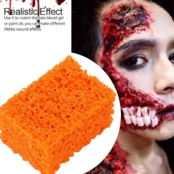 FX Blod Ar Stubbe Effekt Sår Makeup Stipple Svamp til Halloween Jul (Lille Hul)