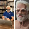 Gammel Mand Ansigtsmaske Latex Realistisk Maske, Halloween Krybende Rynket Gammel Person Maske Hovedbeklædning Hjelm Voksen Flot Kjole Op Kostume Rekvisit | Fyndiq
