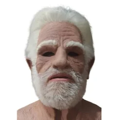 Gammel Mand Ansigtsmaske Latex Realistisk Maske, Halloween Krybende Rynke Gammel Person Maske Hovedbeklædning Hjelm Voksen Maskerade Kostume Rekvisit | Fyndiq
