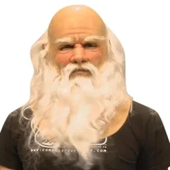 Gammel silikone maske - Økologisk julemand maske - Giftfri - Halloween