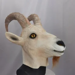 Gedebuk Antilope Dyrehoved Maske Nyhed Halloween Kostume Fest Latex Dyremaske Fuld Hoved Til Voksne