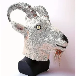 Gedebuk Antilope Dyrehoved Maske Nyhed Halloween Kostume Fest Latex Dyremaske Fuld Hoved Til Voksne