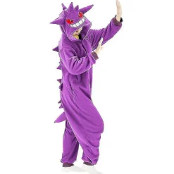 Gengar Kostume Full Body Pyjamas Halloween Christmas One-piece Kigurumi For Mænd Kvinder L