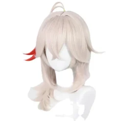Genshin Impact Kazuha Cosplay Paryk Rosa Blandet Rød Paryk Cosplay, CJY