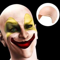 Ægformet Hoved Party Udklædning til Cosplay, Maskerade Makeup Prop Halloween Kegle Skaldet Hoved, Genanvendelig Latex Skaldet Paryk Hætte med Komfortabel Pasform, Glat | Fyndiq