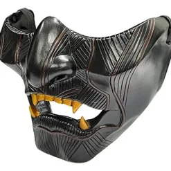 Ghost Mask of Tsushima Jin Sakai Cosplay Halv Ansigt Resin Samurai