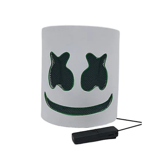 Glødende maske Marshmallow Dj musik Diy glødende maskefest Par