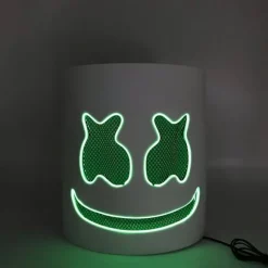 Glødende maske Marshmallow Dj musik Diy glødende maskefest Par