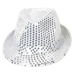 Glitterhat, unisex, disco outfit, disco tilbehør, karneval