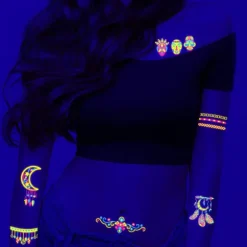 Glow In The UV Temporary Tattoos20 sheets