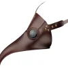 Gotisk PU lædermaske Steampunk lang næse næb maske Halloween fest maske rekvisitter