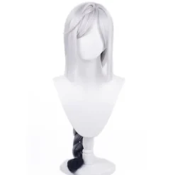 Grå Hestehale Varmebestandig Paryk Til Cosplay Anime Shenhe Parykker Halloween Kostume Parykker Grå - (FMY)