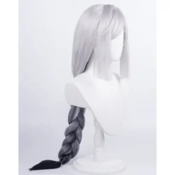 Grå Hestehale Varmebestandig Paryk Til Cosplay Anime Shenhe Parykker Halloween Kostume Parykker Grå - (FMY)