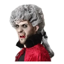 Grå vampyrparyk til mænd Grå Grå