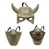 Graber Cosplay Maske, Sort Telefon Maske, Horrorfilm, Halloween, Skræmmende Maske, Herrekostume Maske (Lysegrå)