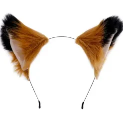 Gradient Farve Blok Kunstig Pels Dyr Hovedbøjle Plys Killinger Ulv Ører Hår Bøjle Anime Maid Lolita Halloween Fest Cosplay Kostume Hovedbeklædning