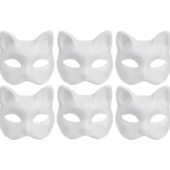 Gør-det-selv kattemasker sæt, 6 dele med tilbehør
