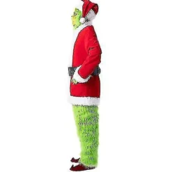 Grinch Kostume Julecosplay Voksen Tomte Kostume Outfits Sæt + Maske Maske kun Mask only ONE SIZE