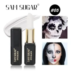 Grøn læbestift mat smudsafvisende Halloween mat læbestift langtidsholdbar White