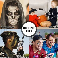 Grøn læbestift mat smudsafvisende Halloween mat læbestift langtidsholdbar White