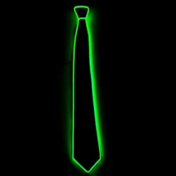 (Grøn) LED Lysende Slips Glow Lysende Slips Neon Led Slips LED