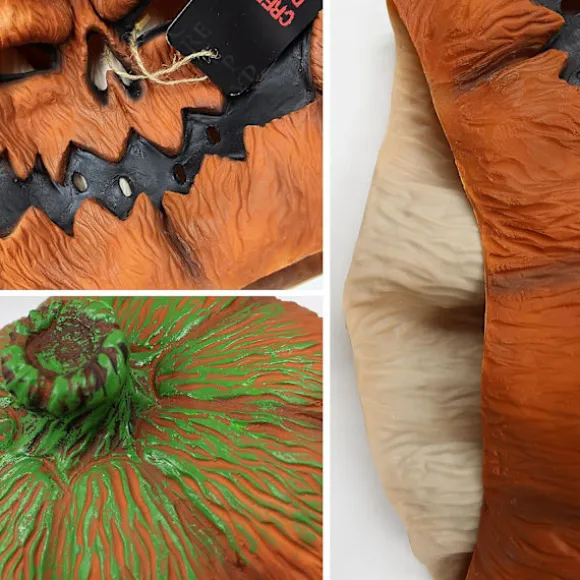 Græskarmaske Uhyggelig Latex Fuld Hovedmaske Fancy Dress Fugleskræmsel Dec