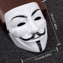 Guy Fawkes V for Vendetta Maske - Anonymt Halloween Kostume[JUN]
