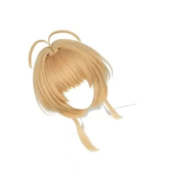 Gylden Cosplay Paryk med Hestehaler - Højtemperaturfiber, Perfekt til Anime Rollespil