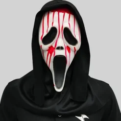 Gysermaske - Halloween Cosplay Gyser Sjov Spøgelsesmaske - Scream Maske B