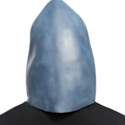 Hajmask Latex Realistisk Havsdjur Helhuvudsmask för Halloween Kostymfest Karneval Cosplay, Blå