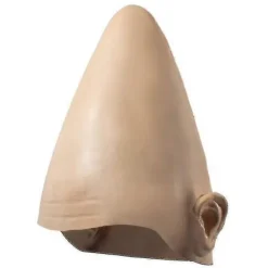 Halloween Alien Coneheads Æggehoved Hovedbeklædning Maske Horror Hjelm Latex Maske Hovedbeklædning Kostume Feriefest Cosplay Dekoration