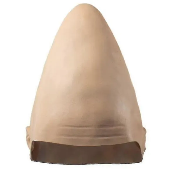 Halloween Alien Coneheads Æggehoved Hovedbeklædning Maske Horror Hjelm Latex Maske Hovedbeklædning Kostume Feriefest Cosplay Dekoration