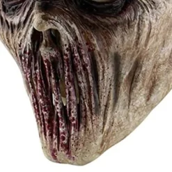 Halloween Alien Latex Maske Åndbar Fuld Ansigts Hovedbeklædning Skræmmende Cosplay Kostume Rekvisit