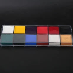 Halloween ansigts- og kropsmaling Makeup Sæt - 12 farver oliefarve (Ikke giftig)