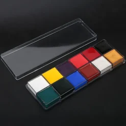 Halloween ansigts- og kropsmaling Makeup Sæt - 12 farver oliefarve (Ikke giftig)