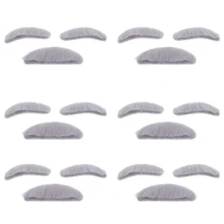 Halloween Ansigtsdekoration Grå Plys 9.00X3.00X0.50cm 6 Sæt Grey 9.00X3.00X0.50CM