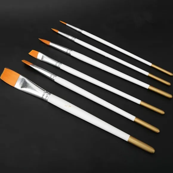 Halloween ansigtsmaling makeupsæt - 12 farver, giftfri, med 6 malerpensler