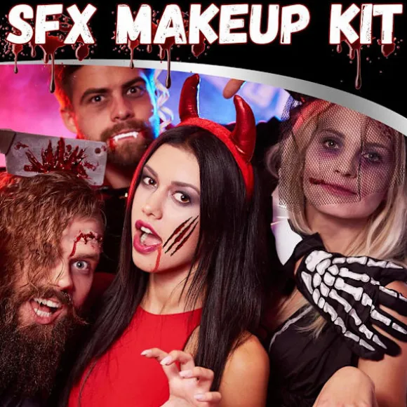 Halloween ar voks falsk blod gel makeup sæt specialeffekter ar spatel