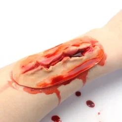 Halloween Blodige Ar Patch Sæt Zombie-tema Fest Fotorekvisitter Dekormateriale til Halloween Piger Drenge Makeup Party Hidden wound - A