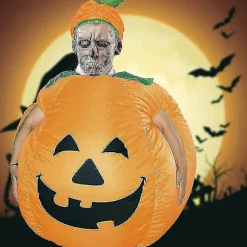 Halloween Cosplay Græskar Oppustelig Kostume Voksne Halloween Party Sceneoptræden O-AM (FMY)